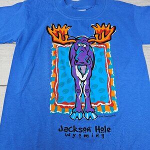 Vintage Jackson Hole‎ Wyoming Boys T-Shirt Size 2-4